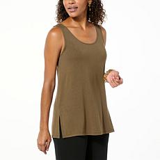 Colleen Lopez Knit Tank with Side Slits