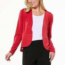 IMAN Global Chic Solid Knit Peplum Topper